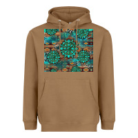 Toasted Coconut gemstone turquoises aztec leopard cowhide Heavyweight Hoodie - Artiststas