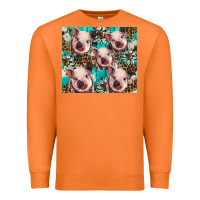 Western Cowhide Sunflower Baby Pig Premium Sweatshirt | Teevron