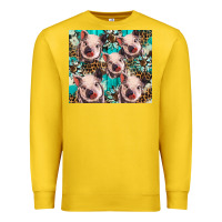 Lemon western cowhide sunflower baby pig Premium Sweatshirt - BarkalooDesign