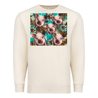 Sandshell western cowhide sunflower baby pig Premium Sweatshirt - BarkalooDesign