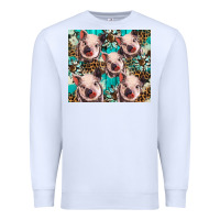 White western cowhide sunflower baby pig Premium Sweatshirt - BarkalooDesign