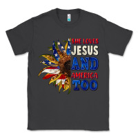 Smoke She loves Jesus and America too 4th of july Classic Tee - CowGirlArtShop
