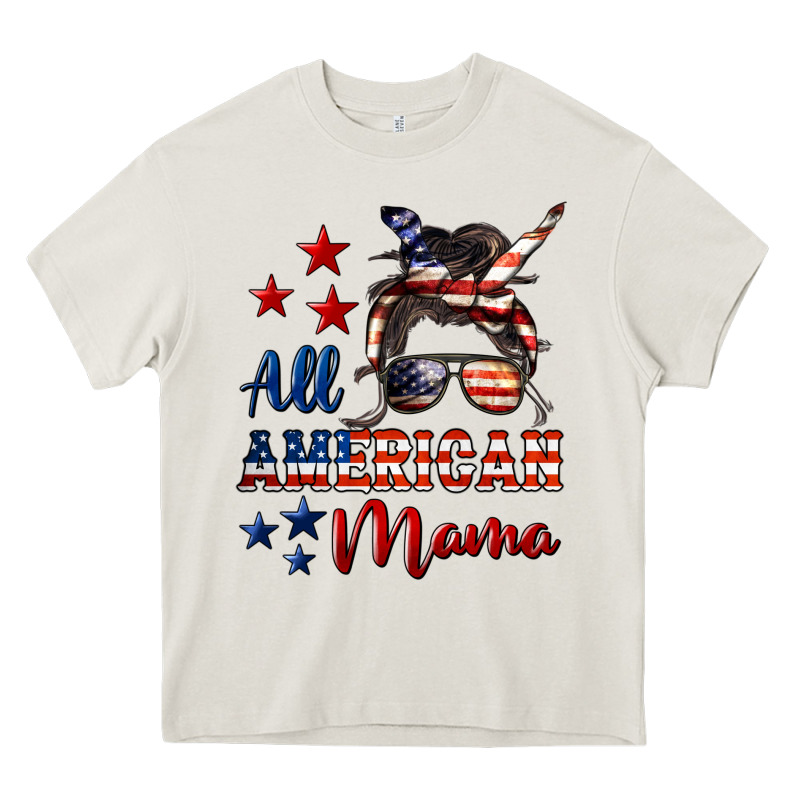 All American Mama Mother's Day Heavy Core Tee by LillyAllenDesigns | Teevron