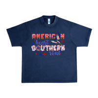 Navy American heart southern soul Urban Heavy Tee - texasbilliewilder