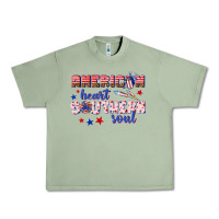 Oil Green American heart southern soul Urban Heavy Tee - texasbilliewilder