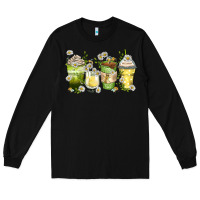 Black daisy coffee cups Long Sleeve Tee - Zillion Design Studio