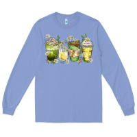 Colony Blue daisy coffee cups Long Sleeve Tee - Zillion Design Studio