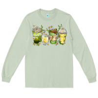 Matcha daisy coffee cups Long Sleeve Tee - Zillion Design Studio