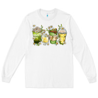 White daisy coffee cups Long Sleeve Tee - Zillion Design Studio