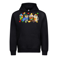 Black image title puzzlethemed beverages and accessories Urban Hoodie - LillyAllenDesigns