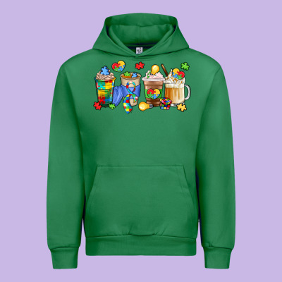 Image Title Puzzlethemed Beverages And Accessories Urban Hoodie Designed By Lillyallendesigns
