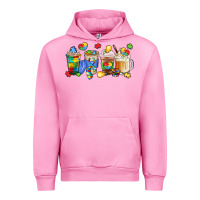 Fuchsia Pink image title puzzlethemed beverages and accessories Urban Hoodie - LillyAllenDesigns