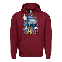 Burgundy this week we don't give a ship Zipper Hoodie - JahusDesignShop