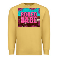 Antique Gold rodeo babe cowhide leopard turquoise Premium Sweatshirt - BarkalooDesign