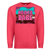 Cardinal rodeo babe cowhide leopard turquoise Premium Sweatshirt - BarkalooDesign