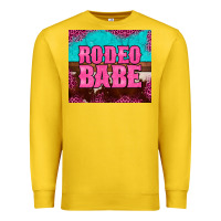Lemon rodeo babe cowhide leopard turquoise Premium Sweatshirt - BarkalooDesign