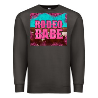 Smoke rodeo babe cowhide leopard turquoise Premium Sweatshirt - BarkalooDesign