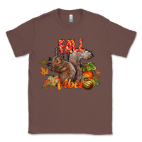 Chestnut Fall Vibes Squirrel Classic Tee - CowhideDigitalArt