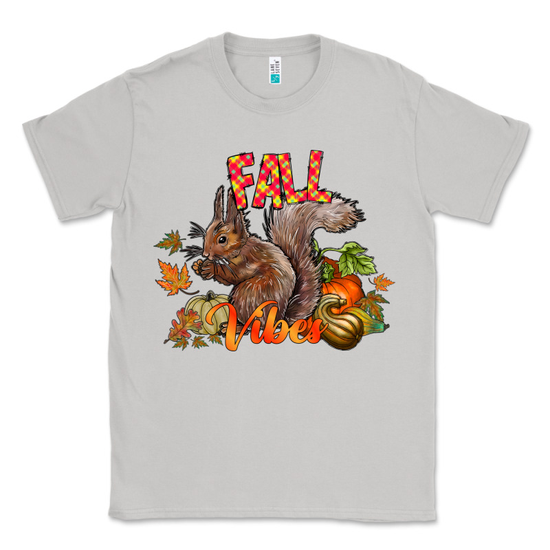 Fall Vibes Squirrel Classic Tee by CowhideDigitalArt | Teevron