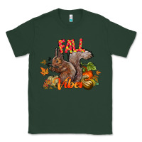 Sports Green Fall Vibes Squirrel Classic Tee - CowhideDigitalArt
