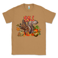 Toasted Coconut Fall Vibes Squirrel Classic Tee - CowhideDigitalArt