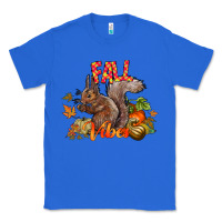 True Royal Fall Vibes Squirrel Classic Tee - CowhideDigitalArt