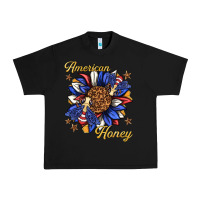 Black American honey with bee Urban Heavy Tee - texasbilliewilder