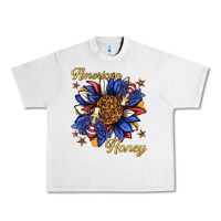 Lunar Rock American honey with bee Urban Heavy Tee - texasbilliewilder