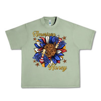 Oil Green American honey with bee Urban Heavy Tee - texasbilliewilder