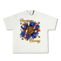 Pistachio American honey with bee Urban Heavy Tee - texasbilliewilder