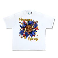 White American honey with bee Urban Heavy Tee - texasbilliewilder