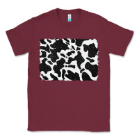 Burgundy distressed black glitter cowhide pattern Classic Tee - RanaPortraitStore
