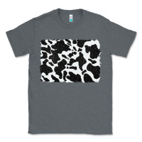 Charcoal Heather distressed black glitter cowhide pattern Classic Tee - RanaPortraitStore