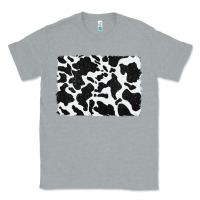 Heather Grey distressed black glitter cowhide pattern Classic Tee - RanaPortraitStore