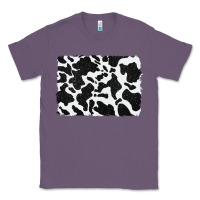 Lavender distressed black glitter cowhide pattern Classic Tee - RanaPortraitStore