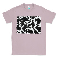 Lilac distressed black glitter cowhide pattern Classic Tee - RanaPortraitStore