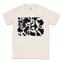 Natural distressed black glitter cowhide pattern Classic Tee - RanaPortraitStore