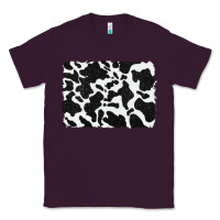 Plum distressed black glitter cowhide pattern Classic Tee - RanaPortraitStore