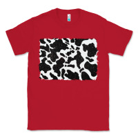 Red distressed black glitter cowhide pattern Classic Tee - RanaPortraitStore
