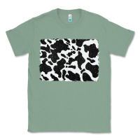 Sage distressed black glitter cowhide pattern Classic Tee - RanaPortraitStore