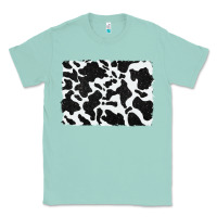 Seafoam distressed black glitter cowhide pattern Classic Tee - RanaPortraitStore