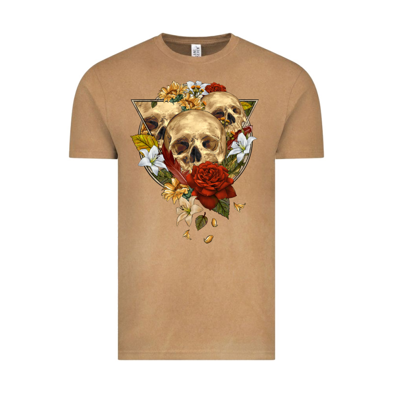 Triangle Flower Skeletons Vintage Tee by RanaPortraitStore | Teevron