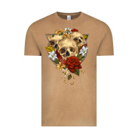 Vintage Camel Triangle Flower Skeletons Vintage Tee - RanaPortraitStore