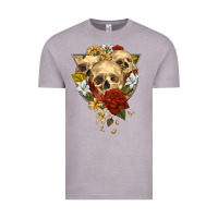 Vintage Zinc Triangle Flower Skeletons Vintage Tee - RanaPortraitStore