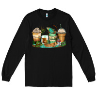 Black fishing coffee cups Long Sleeve Tee - Zillion Design Studio