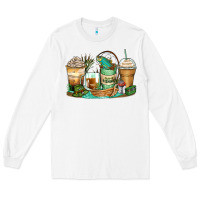 White fishing coffee cups Long Sleeve Tee - Zillion Design Studio