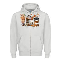 Dove Grey black every month melanin coffee cups Zipper Hoodie - JahusDesignShop