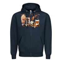 Black Every Month Melanin Coffee Cups Zipper Hoodie | Teevron