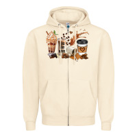 Sandshell black every month melanin coffee cups Zipper Hoodie - JahusDesignShop