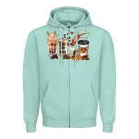 Seafoam black every month melanin coffee cups Zipper Hoodie - JahusDesignShop